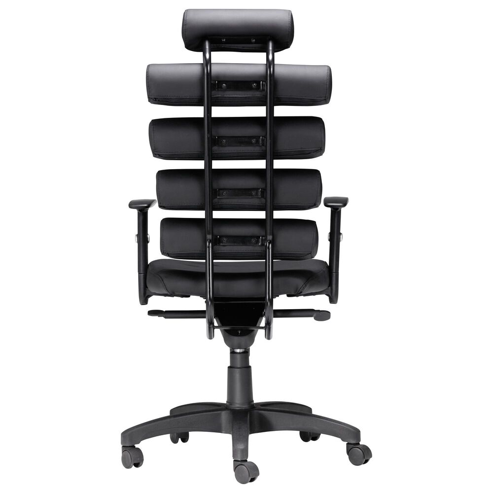 Zuo Modern Unico Office Chair in Black, , large