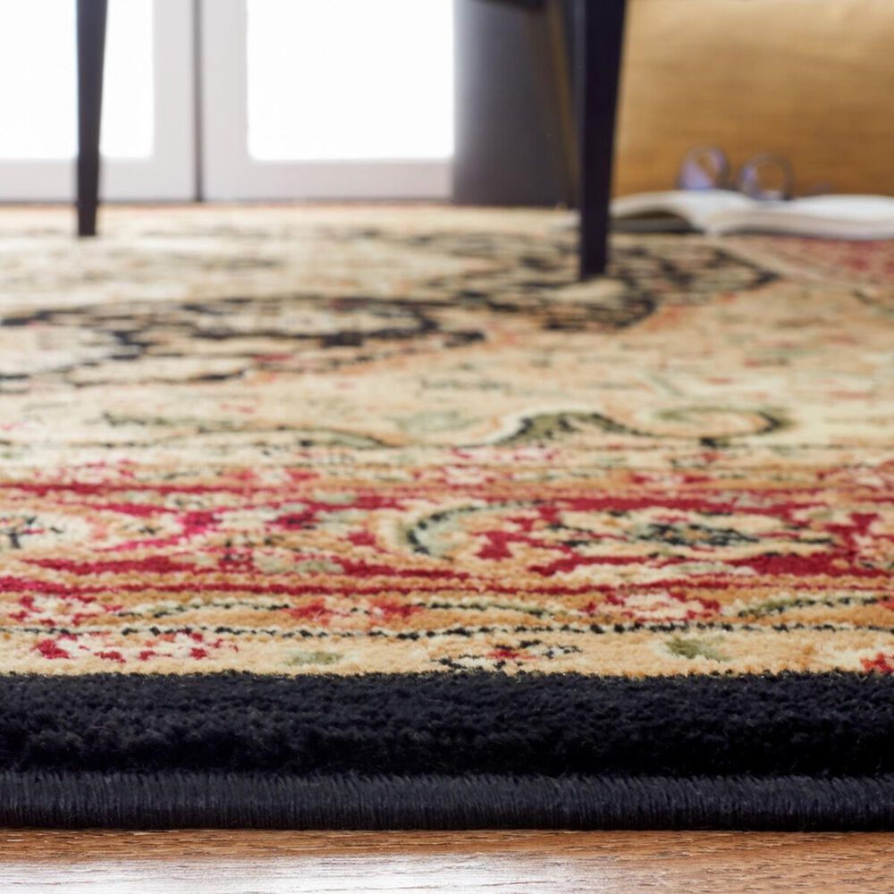 Safavieh Lyndhurst LNH330 4&#39; x 6&#39; Black and Red Area Rug, , large