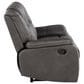 Steve Silver Katrine Manual Reclining Loveseat in Charcoal, , large