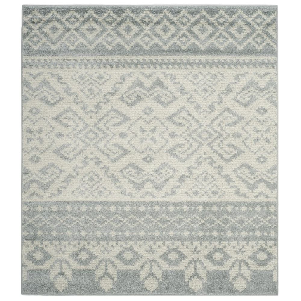 Safavieh Adirondack ADR107T 6&#39; Square Slate and Ivory Area Rug, , large