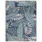 Nourison Garden Oasis GOA02 Navy 9" x 12" Indoor/Outdoor Area Rug, , large
