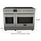 Fulgor Milano Sofia 6.5 Cu. Ft. 48" Professional Induction Electric Range in Stainless Steel, , large