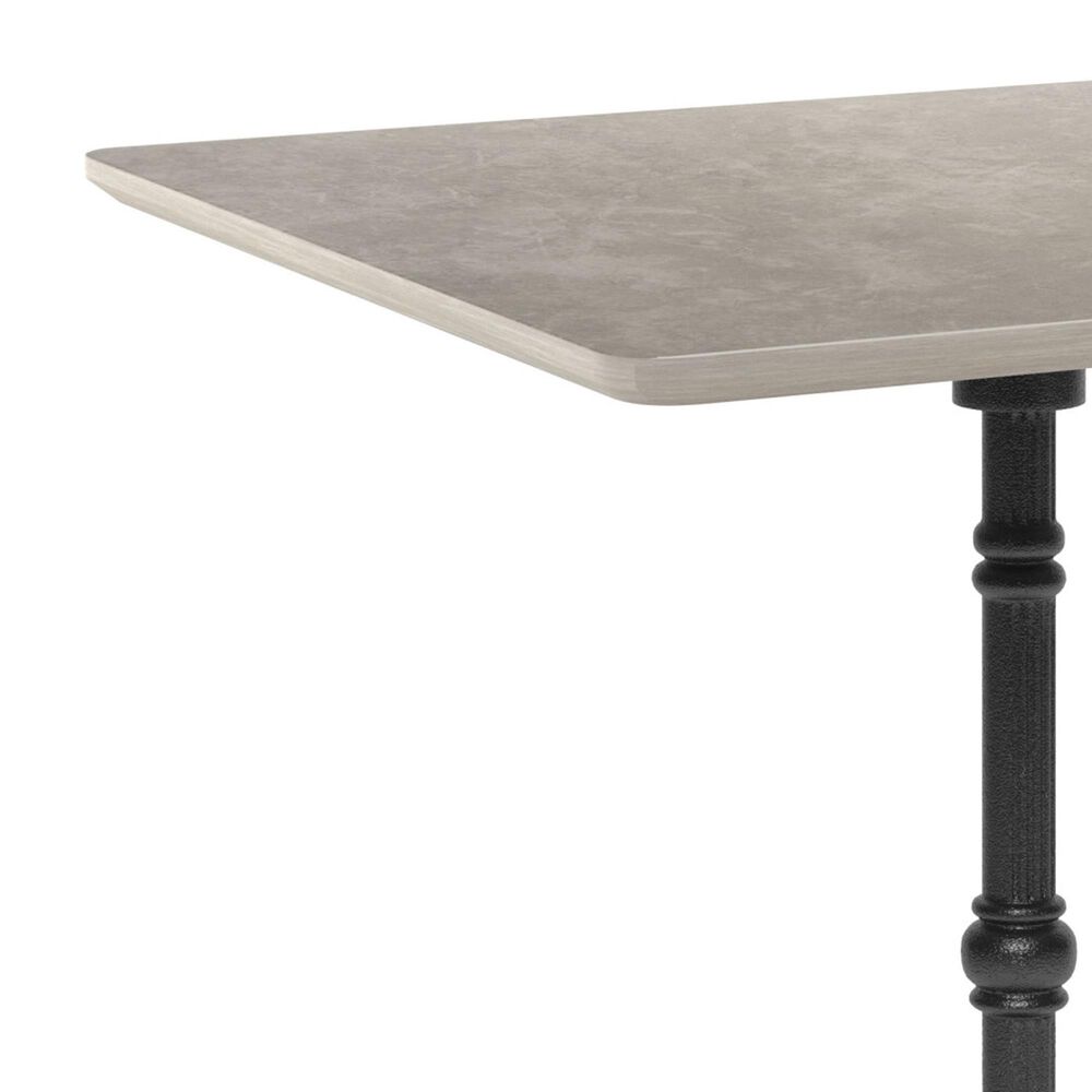 Zuo Modern Alfresco 24" Square Dining Table in Black and Gray - Table Only, , large