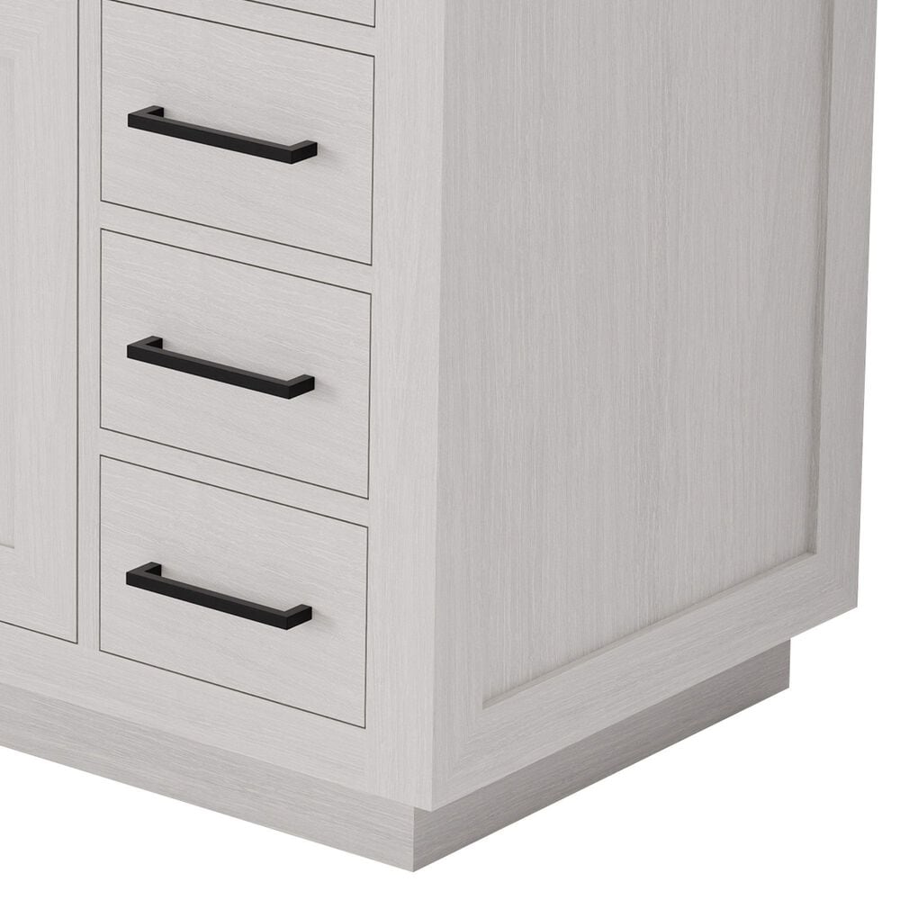 Lexora Home Abbey 48" Single Bathroom Vanity in White Oak with 2 cm White Quartz Top and Rectangular Sink, , large