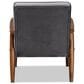 Baxton Studio Sorrento Arm Chair in Grey, , large