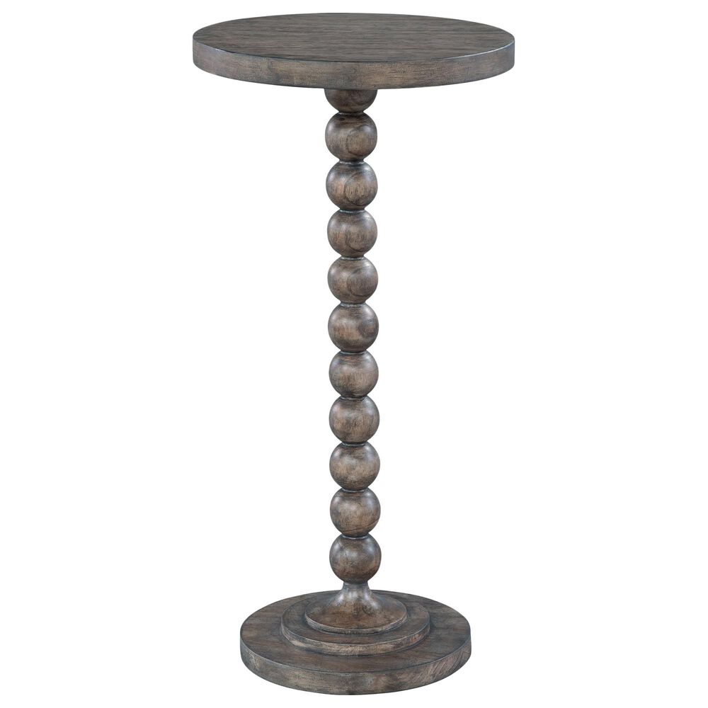 Hekman Lincoln Park Beaded Post Chairside Table in Gray, , large