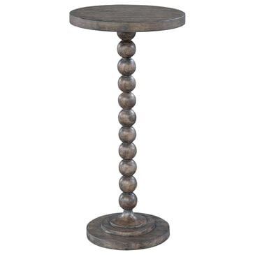 Hekman Lincoln Park Beaded Post Chairside Table in Gray, , large