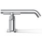Kohler Purist Widespread Bathroom Sink Faucet with Cross Handles and Low Gooseneck Spout in Polished Chrome, , large