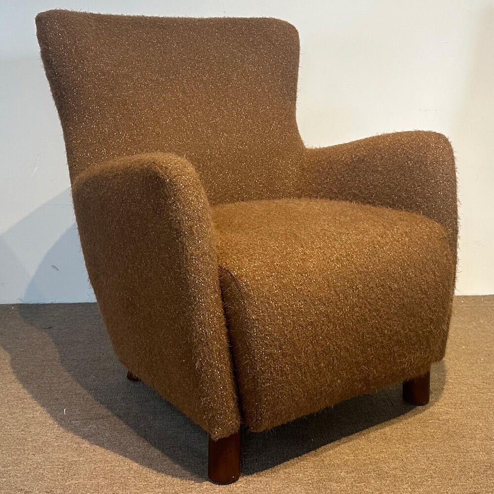 Golden Wave Furniture Edison Arm Chair in Caramel, , large