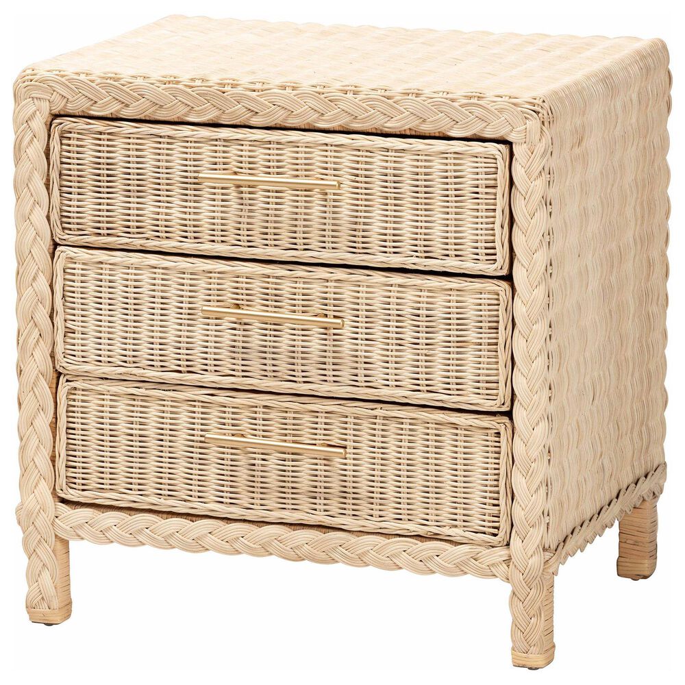 Baxton Studio Lanica 3-Drawer Nightstand in Sun Bleached, , large