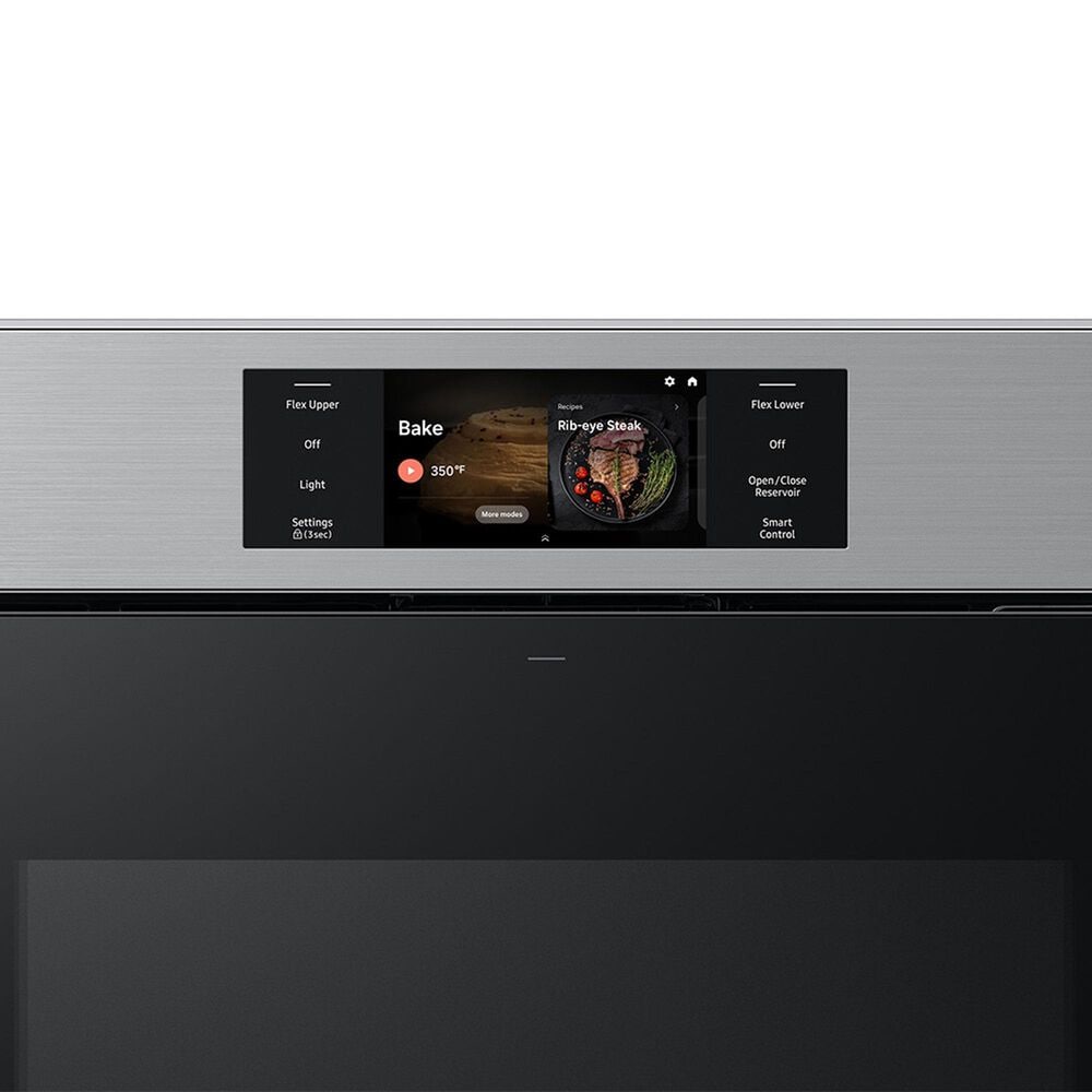 Samsung 2-Piece Kitchen Package with Bespoke 30" Single Wall Oven and 30" Electric Cooktop in Stainless Steel, , large