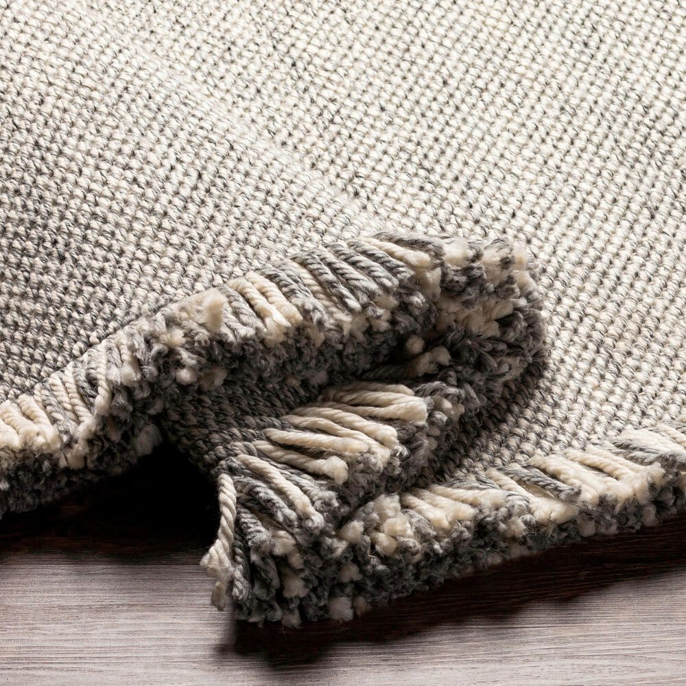 Surya Azalea 2&#39; x 3&#39; Light Gray, Medium Gray, Black and Cream Indoor/Outdoor Area Rug, , large