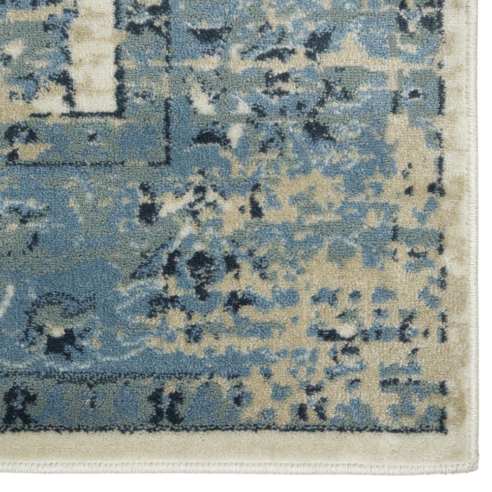 Kas Oriental Rugs Heritage Elegance 2&#39;2&quot; x 7&#39;11&quot; Ivory and Blue Runner, , large