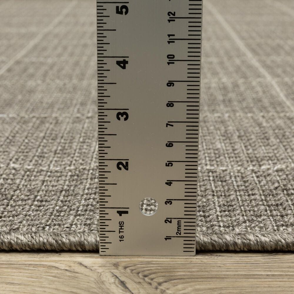 Oriental Weavers Caicos CA04B 5&#39;3&quot; x 7&#39;3&quot; Grey Area Rug, , large