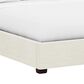 Bernhardt Murray Queen Upholstered Panel Bed in White and Cream, , large