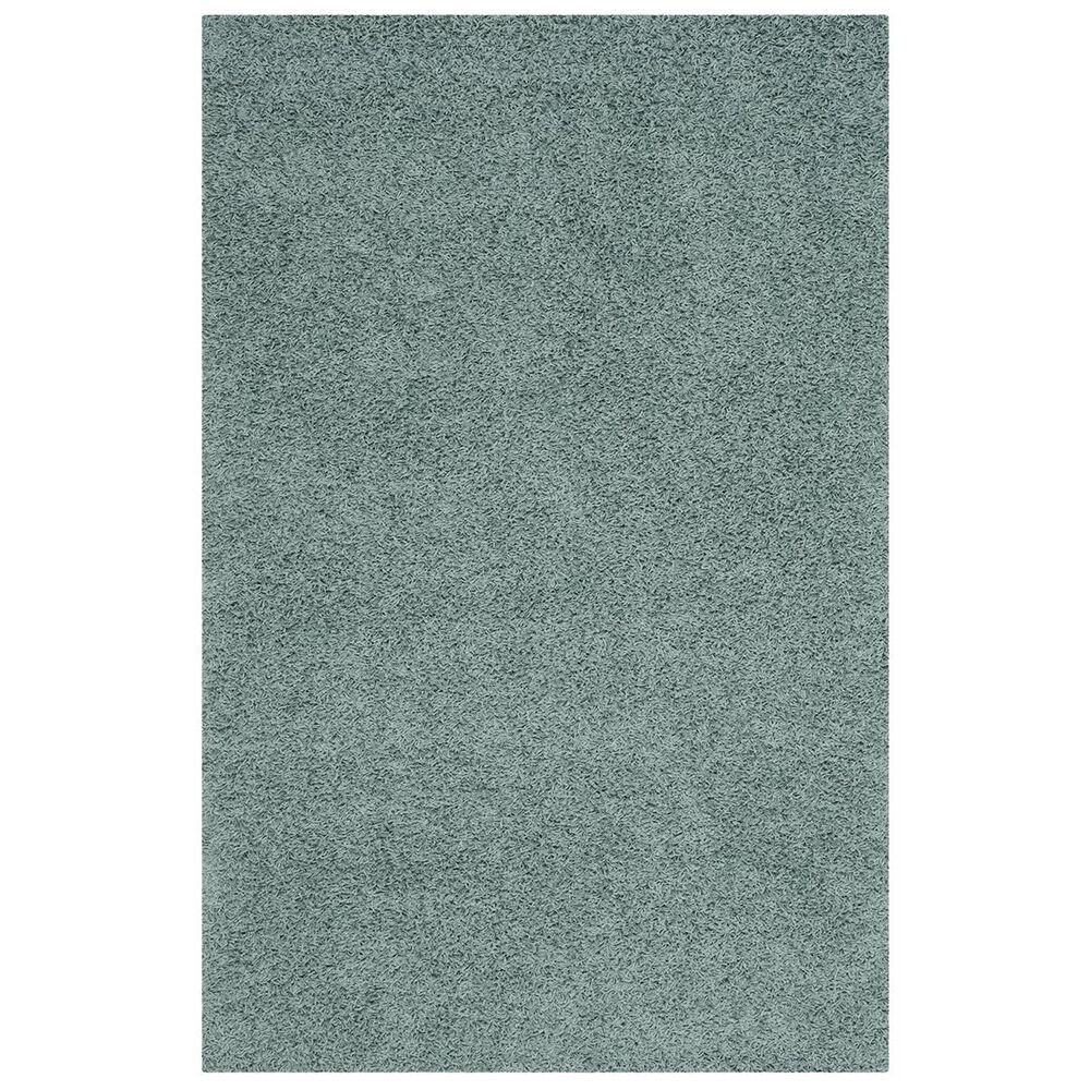 Safavieh Athens Shag SGA119D-5 5"1" x 7"6" Seafoam Area Rug, , large