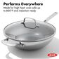 Green Pan Trident Hybrid 12" Nonstick Covered Wok with Lid in Stainless Steel, , large