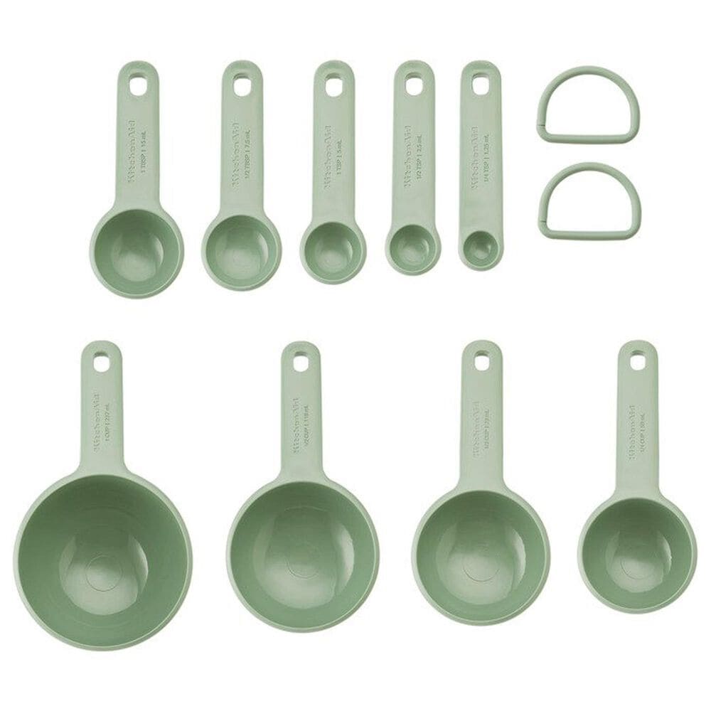 KitchenAid 9-Piece Measuring Cup Spoon Set in Pistachio, , large