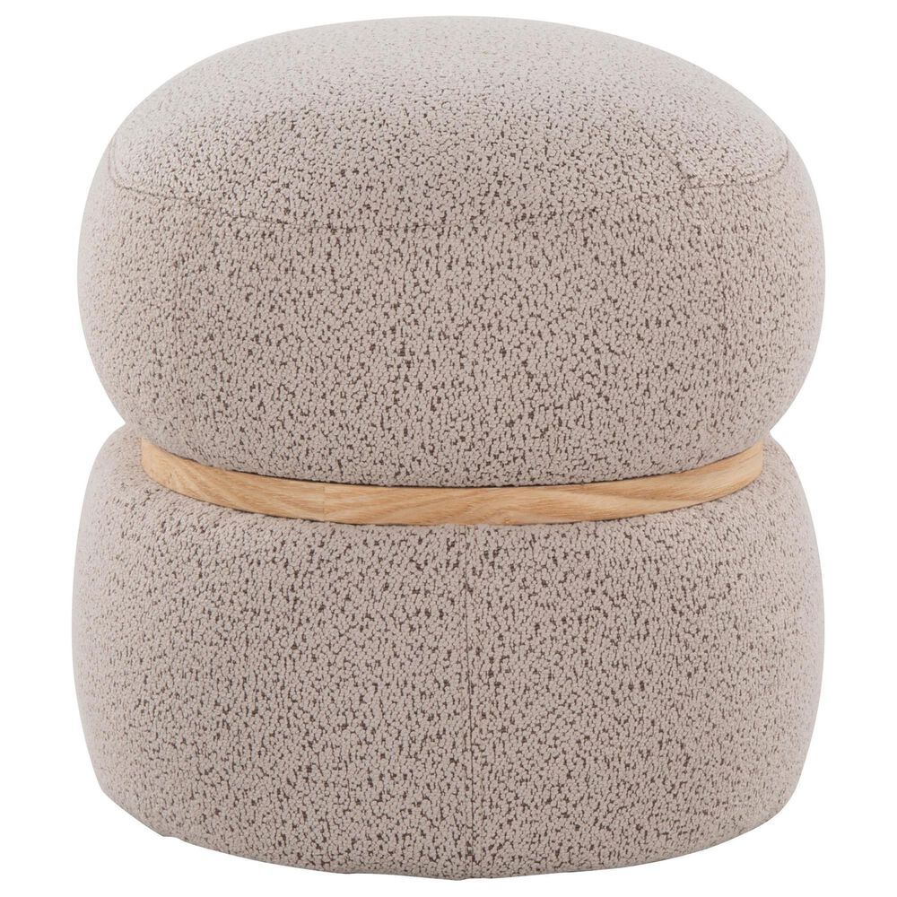 Lumisource Cinch Pouf Ottoman in Beige, , large