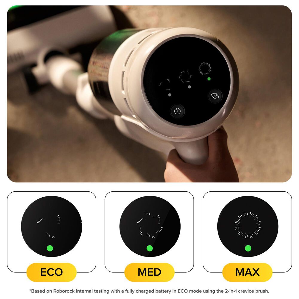 Roborock H60 Cordless Stick Vacuum Cleaner in White, , large