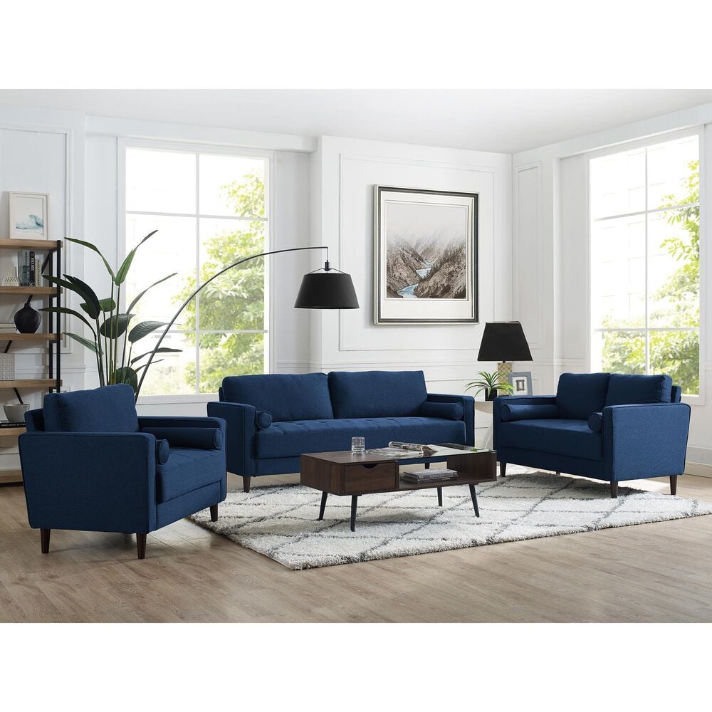 Lifestyle Solutions Langford Accent Chair in Navy Blue, , large