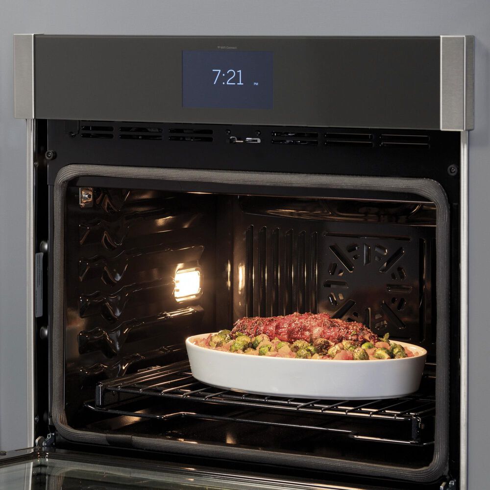 GE Profile 2-Piece Kitchen Package with Stainless Steel 30" Smart Built-In Single Wall Oven and Black 30" Energy Star Induction Cooktop, , large