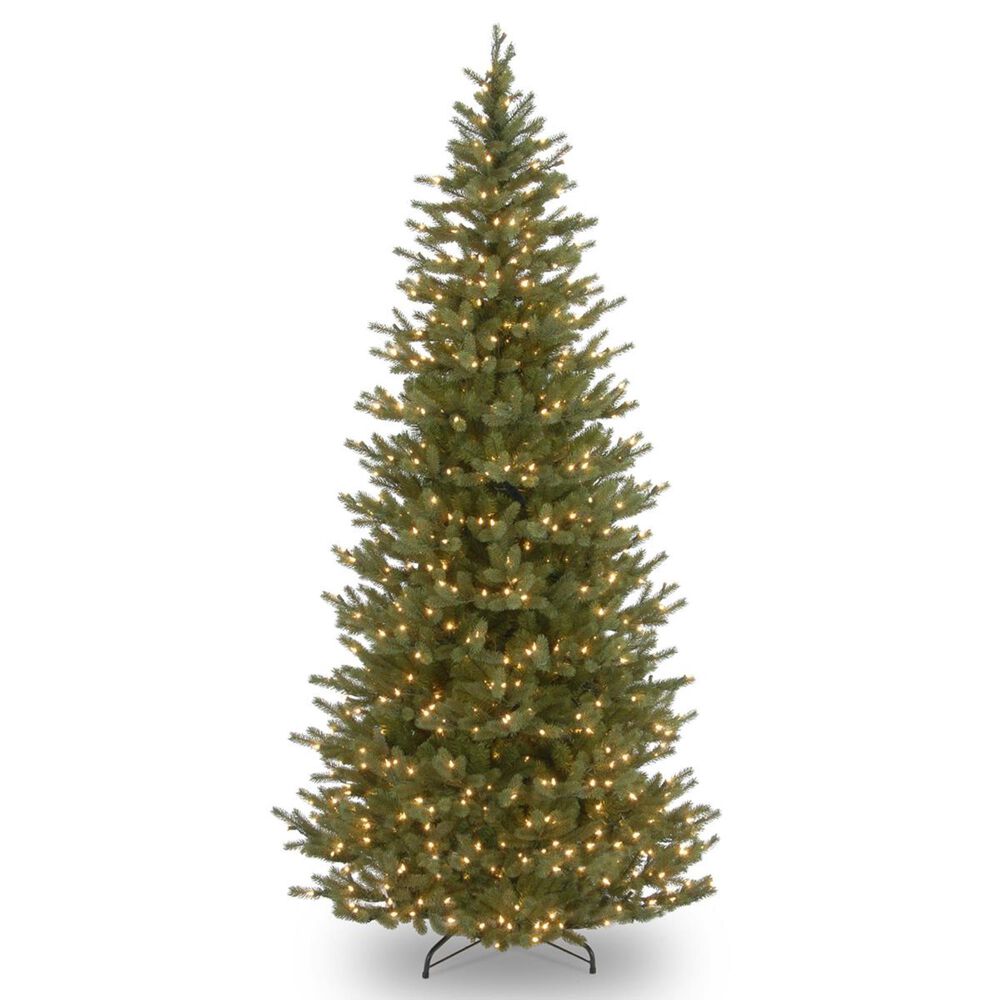 National Tree 7.5" Feel Real Norway Slim Spruce Tree with 700 White Lights, , large