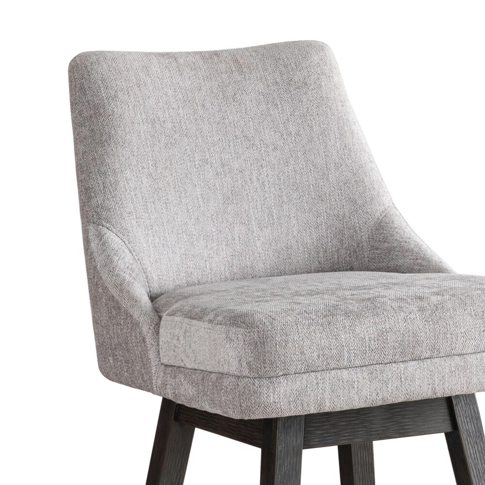 Armen Living Branson 30" Swivel Bar Stool in Gray, , large