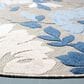 Safavieh Cabana CBN308F 6"7" Round Grey and Blue Indoor/Outdoor Area Performance Rug, , large