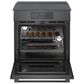 Bosch 800 Series 2-Piece Kitchen Package with 4.6 Cu. Ft. Induction Slide-in Range and 1.9 Cu. Ft. Over-The-Range Microwave in Black Stainless Steel, , large