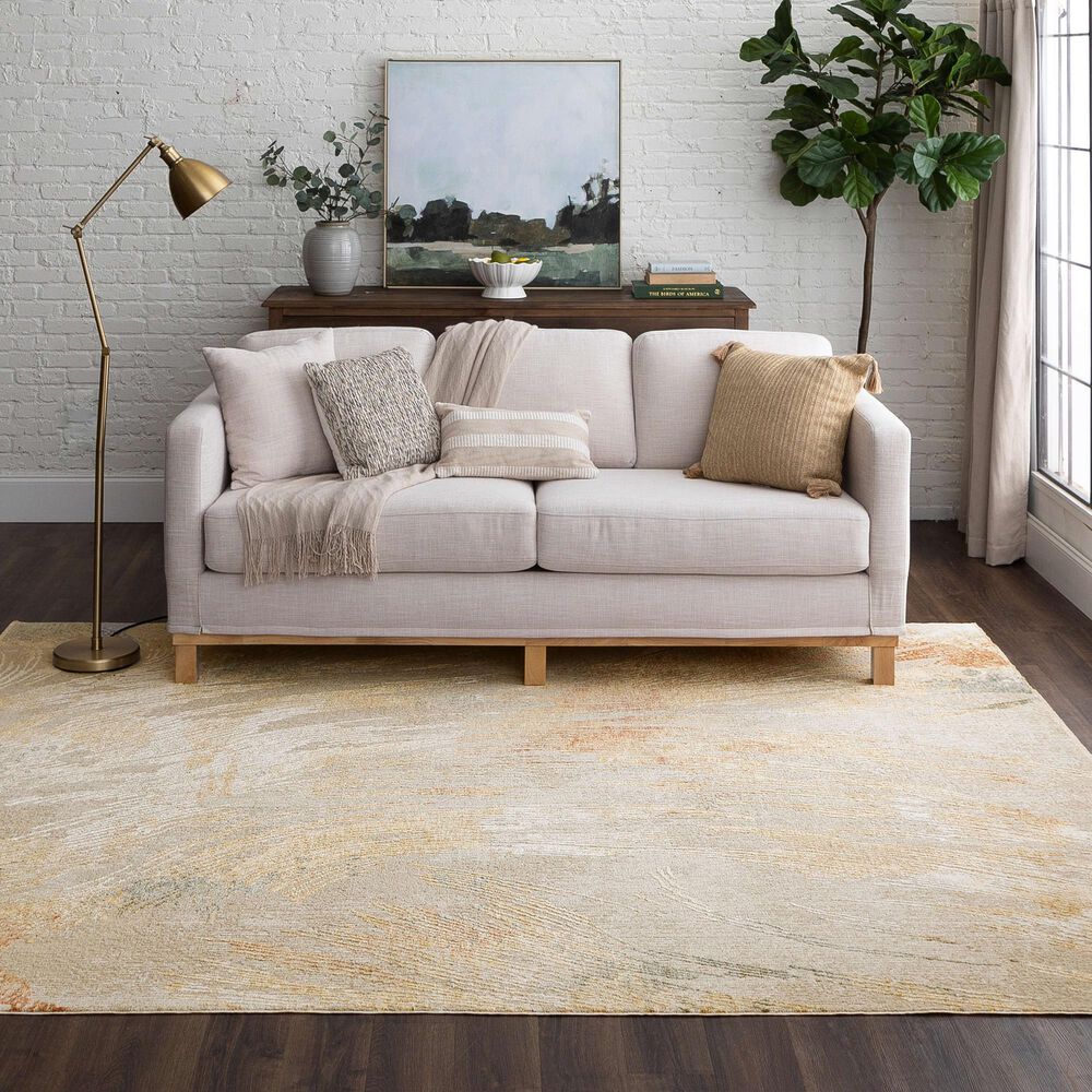 Karastan Memento Artifact 10&#39; x 14&#39; Beige Area Rug, , large