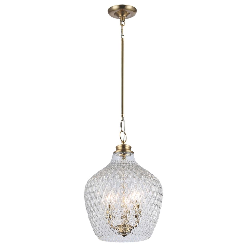 Golden Lighting Adeline 3-Light Pendant in Modern Brushed Gold, , large