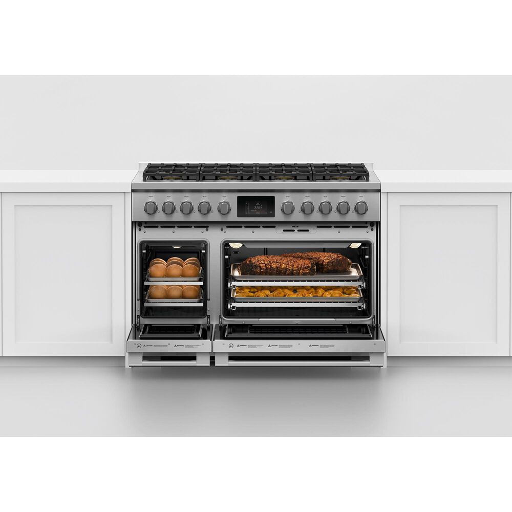 Fisher &amp; Paykel 48&quot; Professional Dual Fuel Range with 8 Burners and Natural Gas in Stainless Steel, , large
