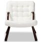 Baxton Studio Eisa Accent Chair in White, , large