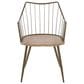 Lumisource Winston Farmhouse Chair in Antique Copper Metal and Whitewashed Wood By LumiSource, , large