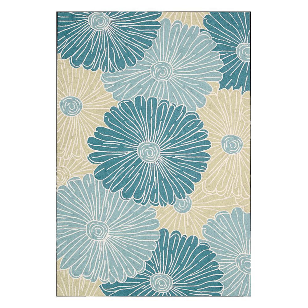 Nourison Fantasy FA25 5' x 7'6" Seafoam Area Rug, , large