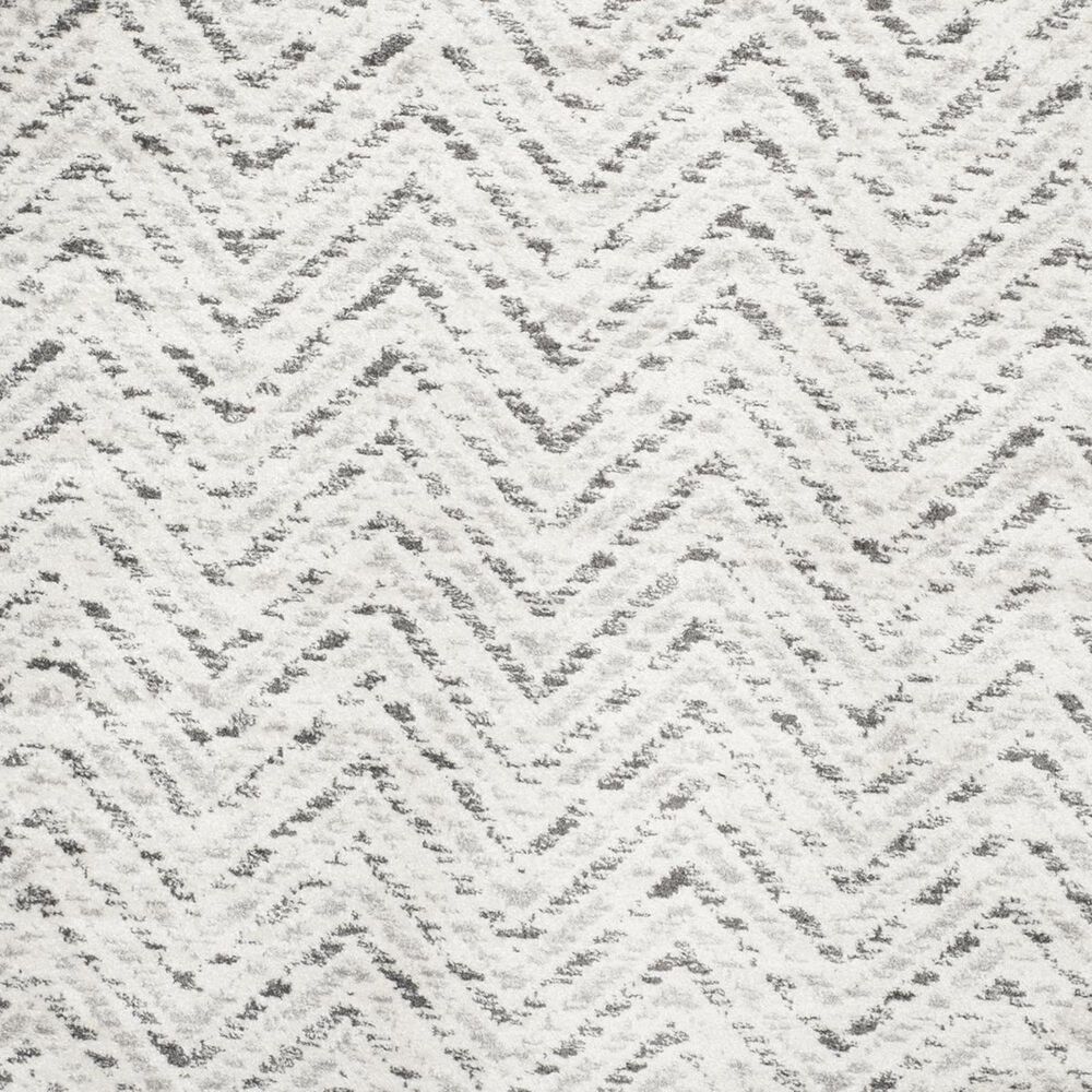 Safavieh Adirondack ADR104N-4R 4&#39; x 4&#39;  Ivory/Charcoal Round Rug, , large