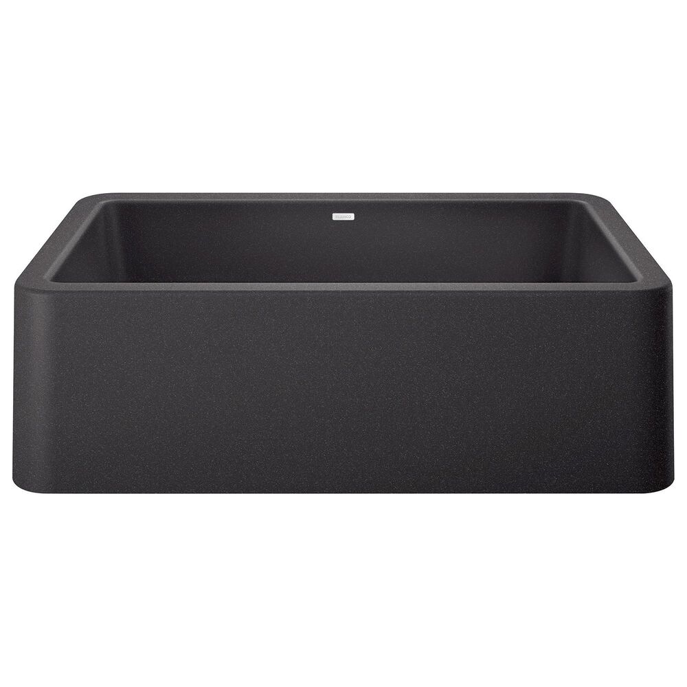Blanco Ikon 33" Apron Single Bowl Farmhouse Sink in Anthracite, , large