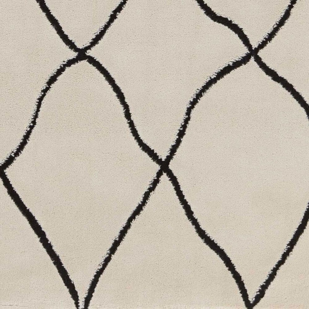Jaipur Jaida Treble Gray Morn and Jet Black 5&#39; x 7&#39; Area Rug, , large
