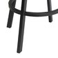 Delaware Dining Ambridge 26" Swivel Barstool in Pebblestone/Black, , large