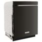 KitchenAid 24" Built In Bar Handle Dishwasher with Top Control in Black Stainless, , large