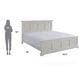 Homestyles Seaside Lodge King Bed in Off-White, , large