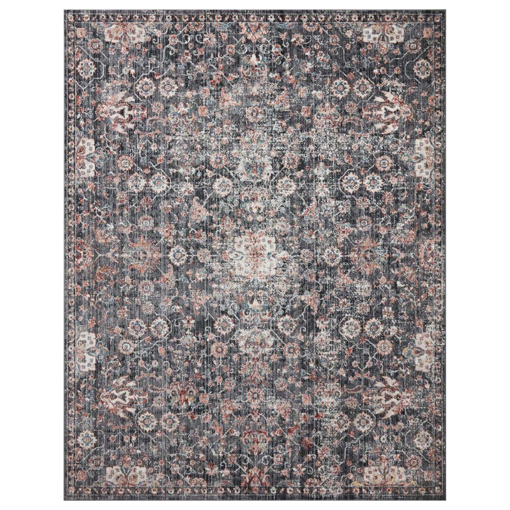 Loloi II Cassandra 2"6" x 4" Charcoal and Rust Area Rug, , large