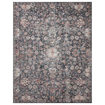 Loloi II Cassandra 2"6" x 4" Charcoal and Rust Area Rug, , large