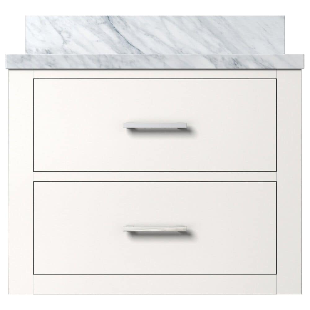 Lexora Home Castor 24&quot; Single Bathroom Vanity in White with White Acrylic Top and Rectangular Sink, , large