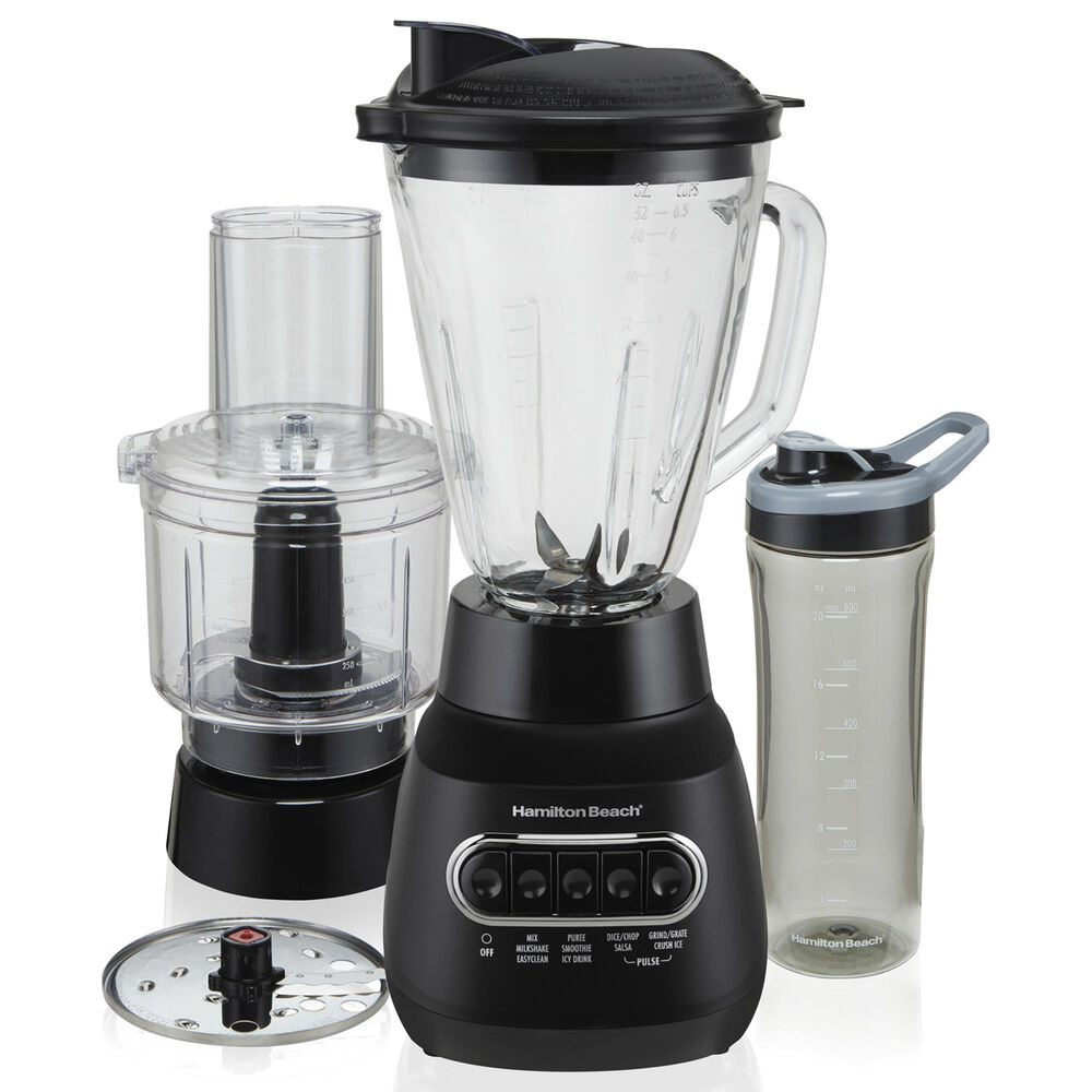 Hamilton Beach 4 Speeds MultiBlend Kitchen System with Glass Jar in Black, , large