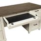 Riva Ridge Caraway 66" Executive Desk in Aged Ivory, , large