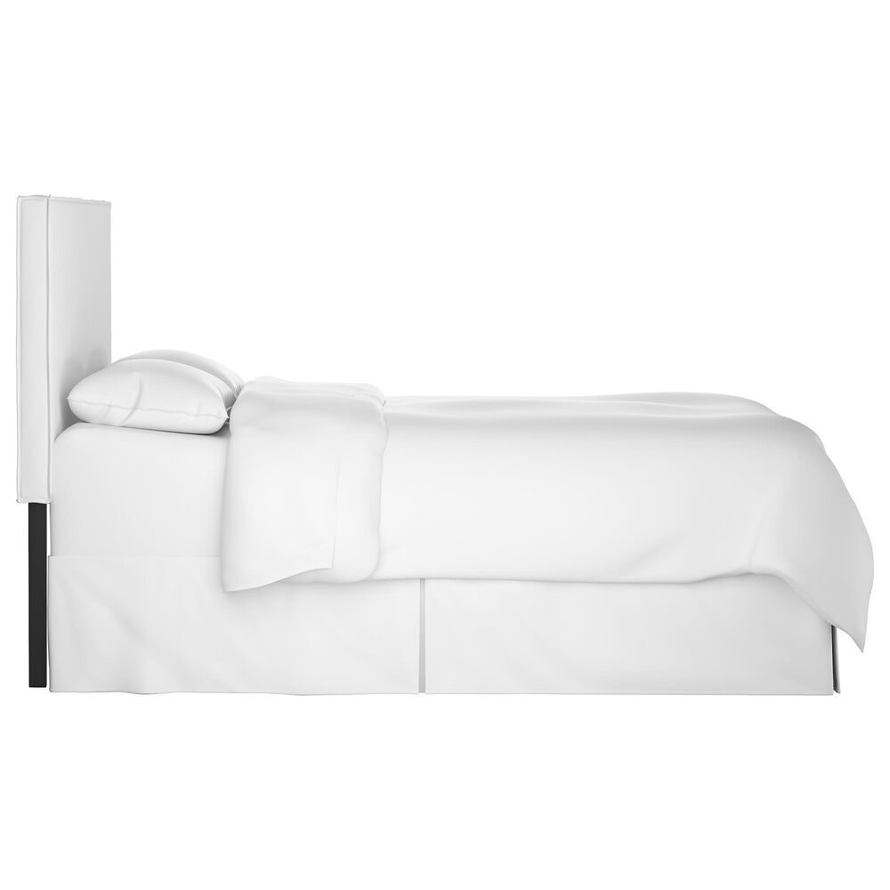 Skyline Furniture Queen Slipcover Headboard in Twill White Nebraska