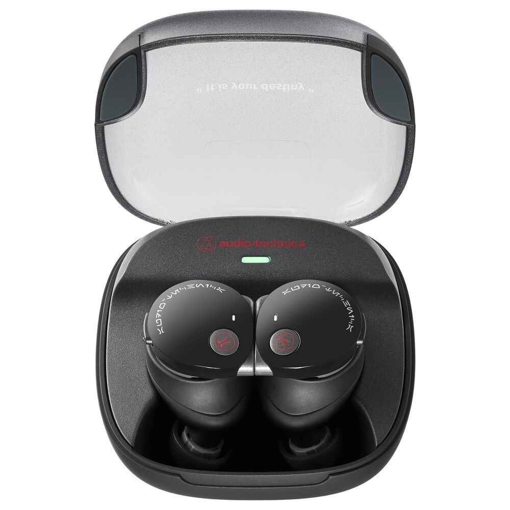 Audio-Technica Darth Vader Limited-Edition True Wireless Earbuds in Gloss Black and Metallic Silver, , large