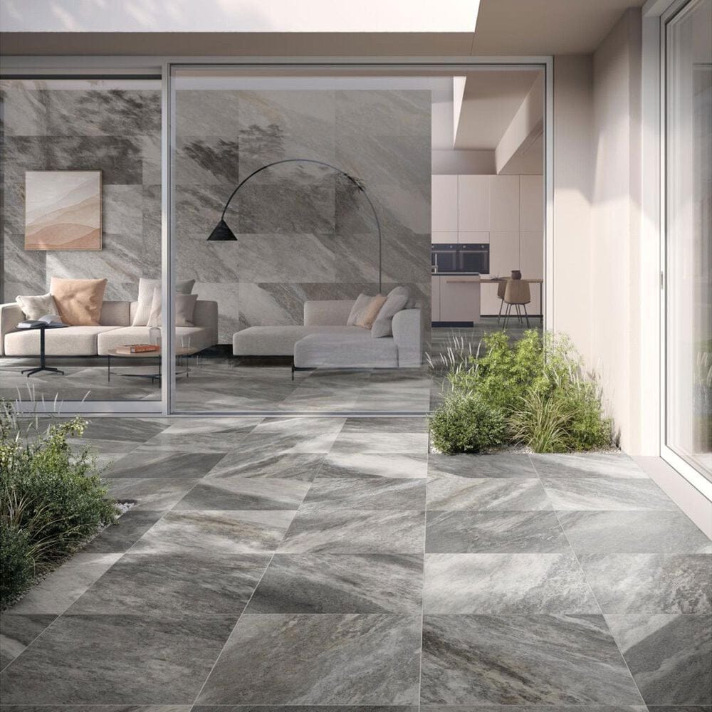 Emser Caverna Magma 12&quot; x 24&quot; Glazed Porcelain Tile, , large